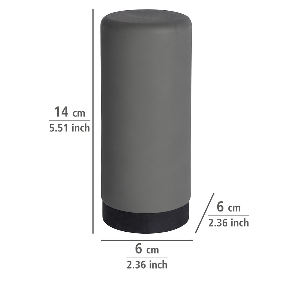 Spülmittelspender Mod. Easy Squeez-e Grau  aus auslaufsicherem Silikon