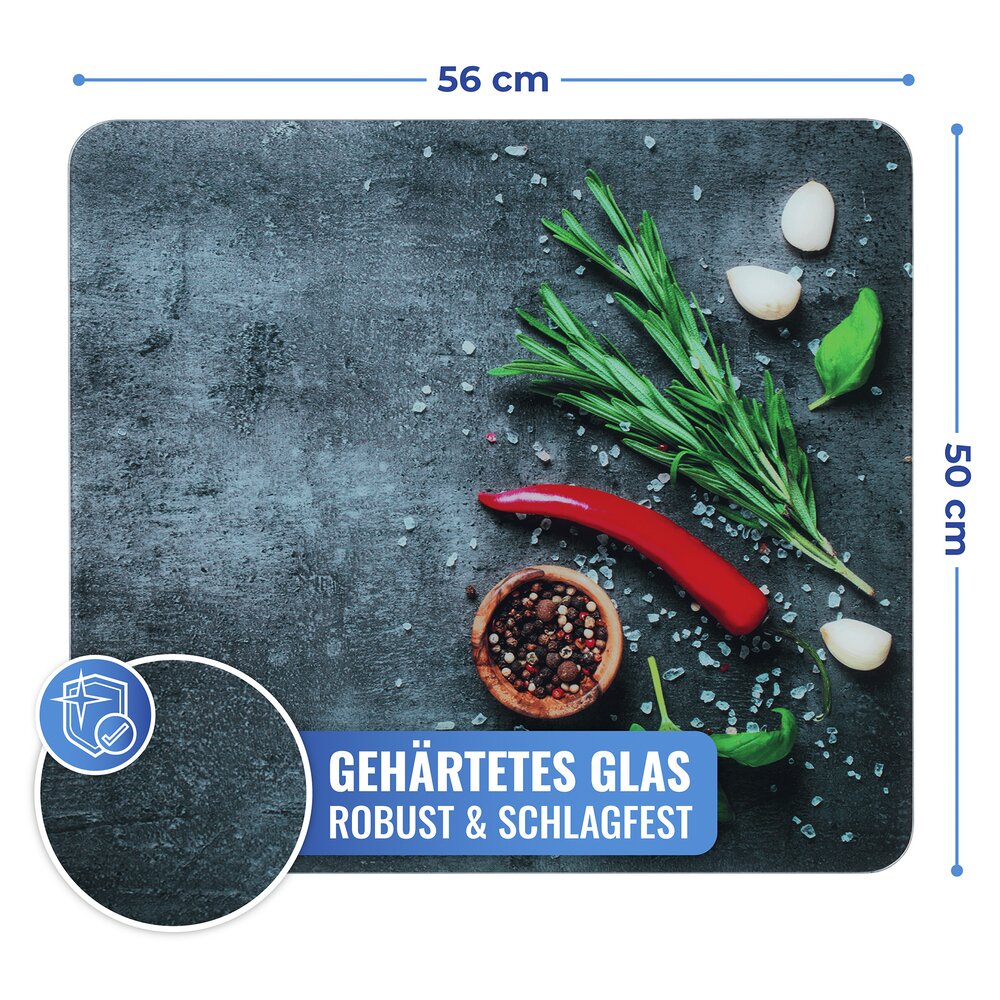 Multi-Platte Mod. Rosmarin  für Glaskeramik Kochfelder