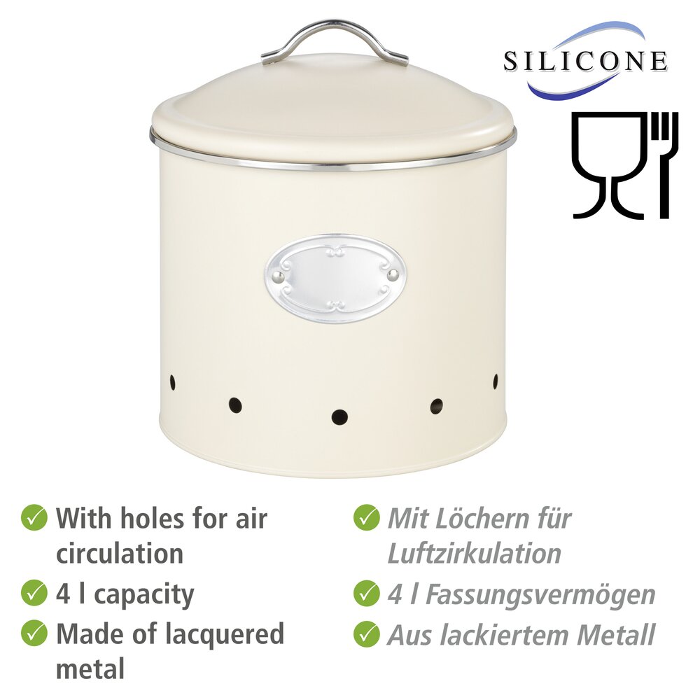 Voorraadpot Nero Beige met gaten, 4 L