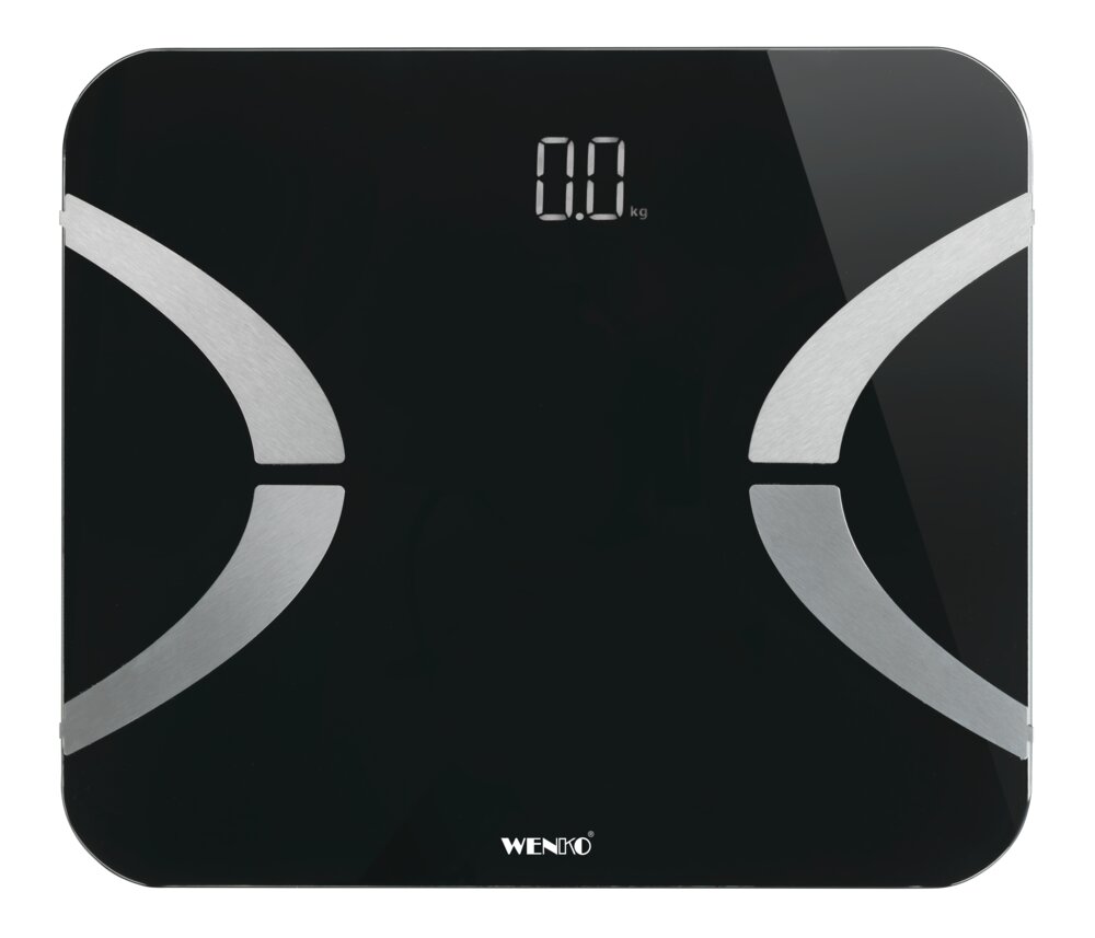 Analysewaage LED Schwarz  Bluetooth Körperfettwaage