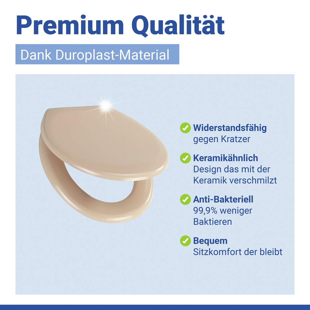 Toiletbril Mod. Ottana Beige