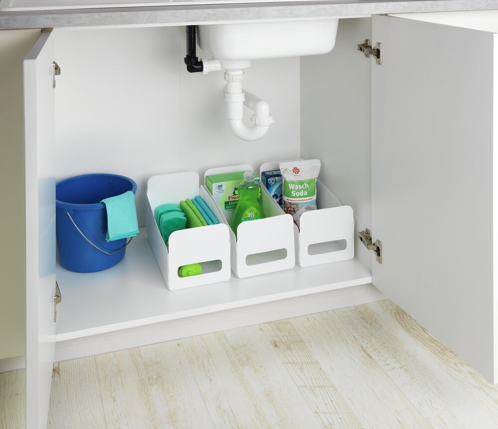 Haushalts-Organizer 6er Set aus Kunststoff