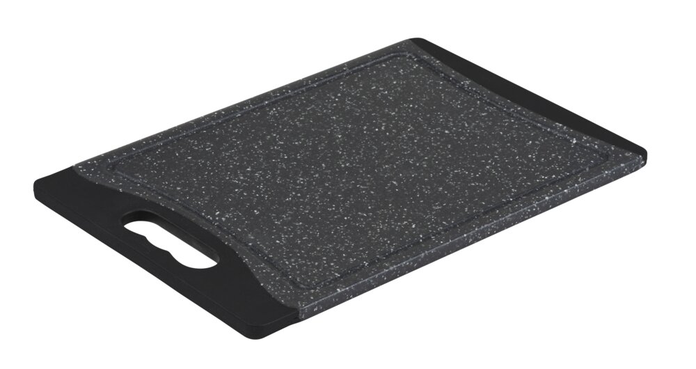 Schneidebrett Mod. Paula, schwarz, Kunststoff, 29x19,5 cm  mit rutschfester Oberfläche