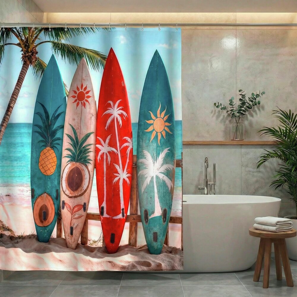 Duschvorhang Mod. Louros, 180 x 200 cm  100 % Polyester aus recyceltem PET