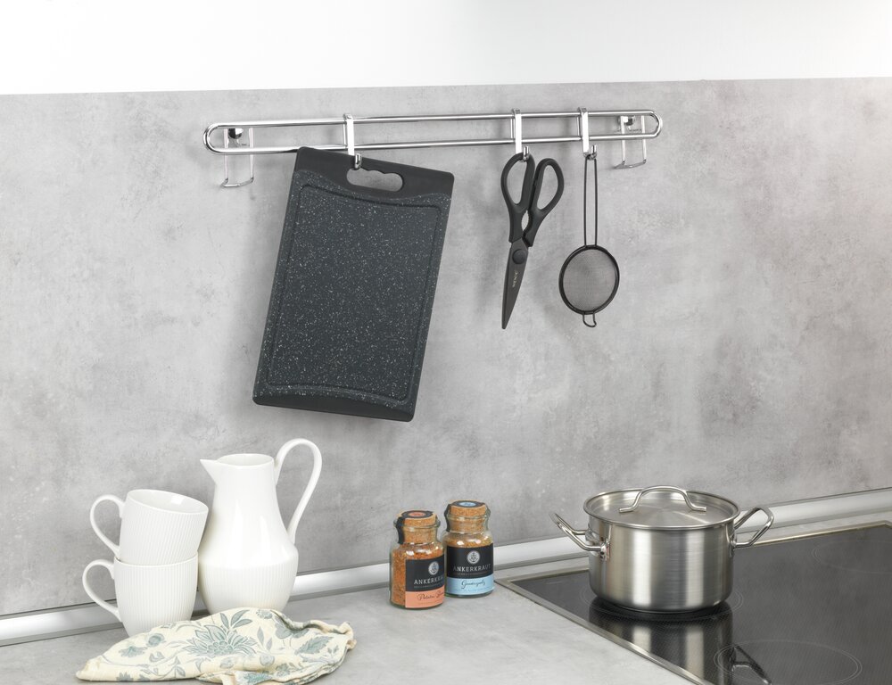 Snijplank Mod. Paula, zwart, kunststof, 29x19,5 cm