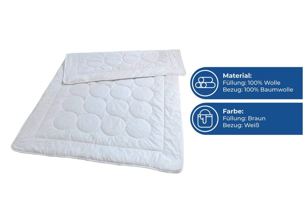 Bettdecke Kamel Haar  Decke mit natürlichem Temperaturausgleich