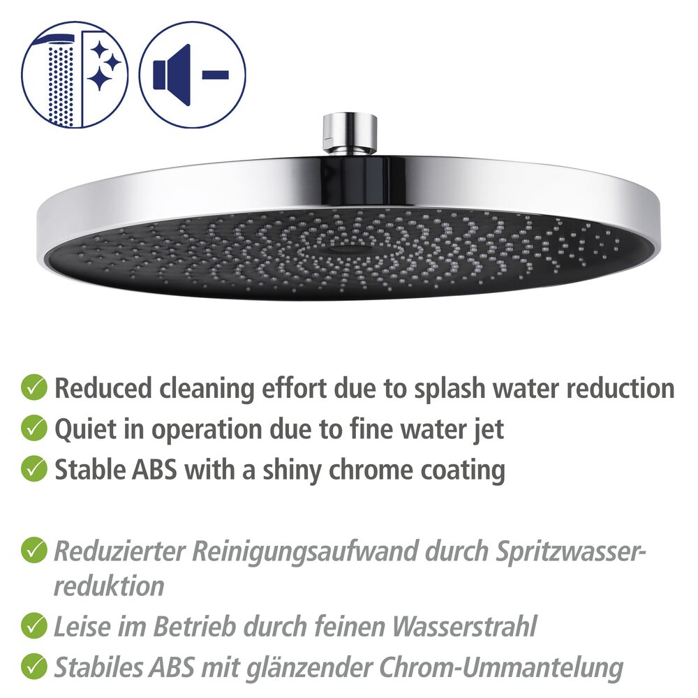 Ensemble pommeau, barre de douche et flexible Softwater  couleur chrome, raccordement facile