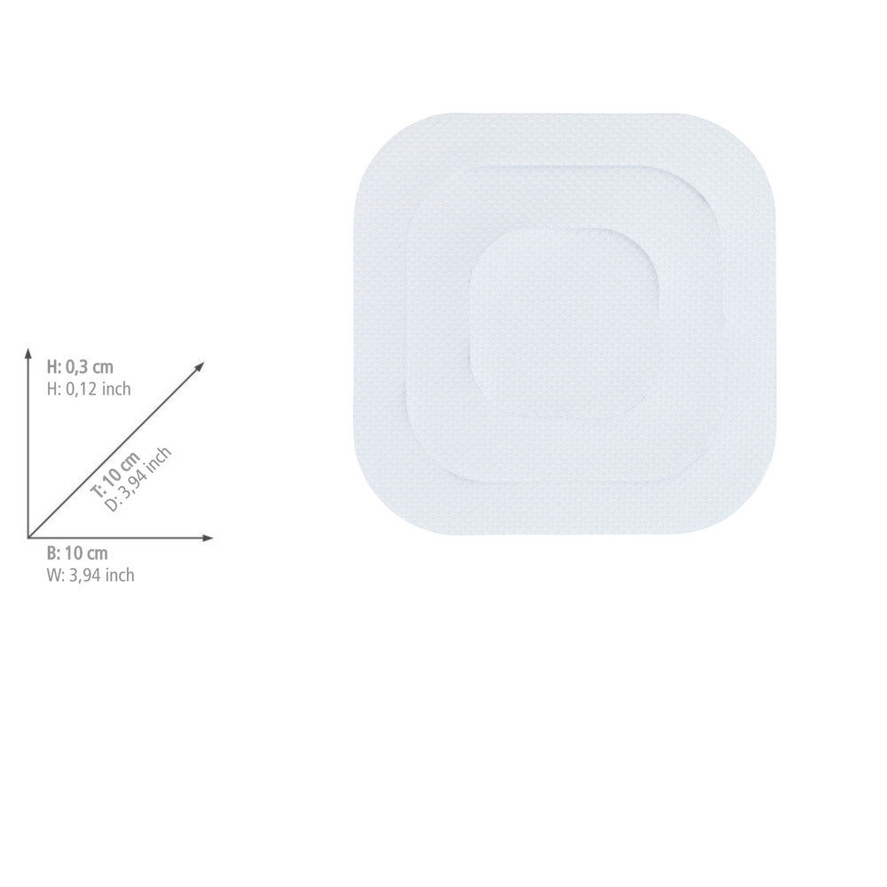 Anti-Rutsch-Sticker Eckig, 6er-Set  strukturierte Oberfläche