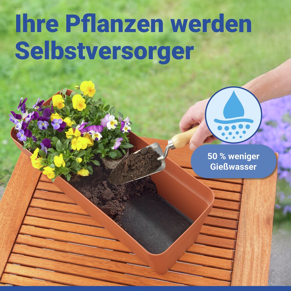 Tapis de rétention d'eau 60 x 12 cm, lot de 2  pour l'arrosage automatique des plantes