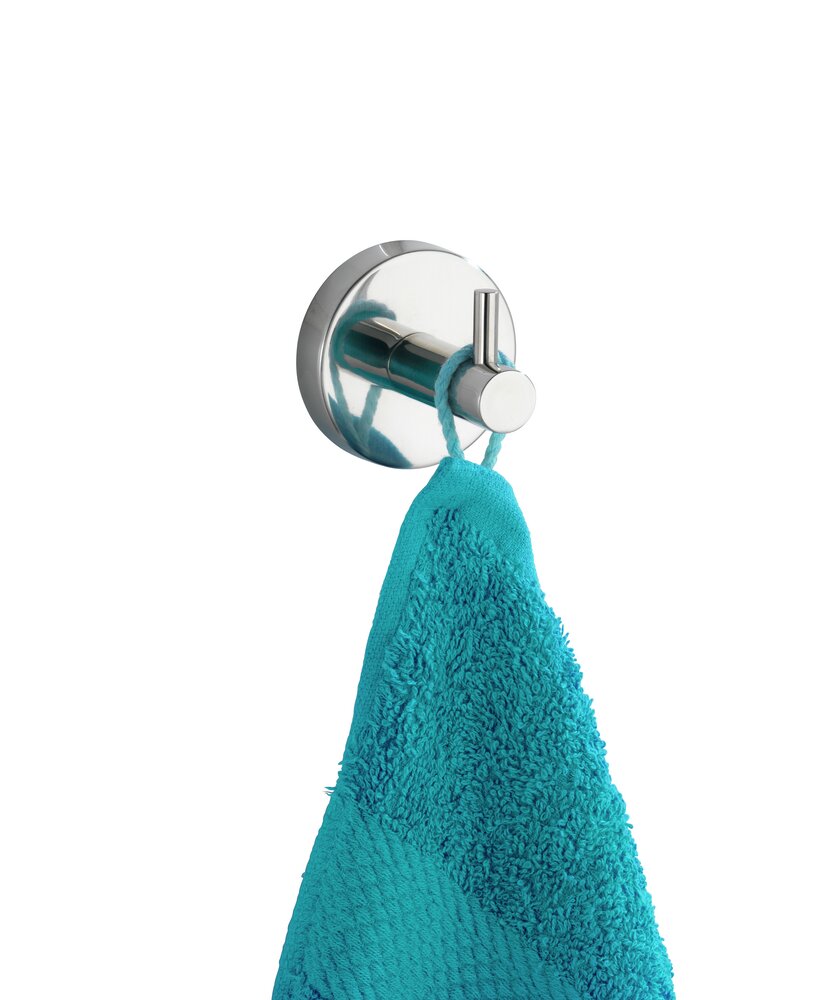 Wandhaken Uno Mod. Bosio glänzend  Edelstahl rostfrei