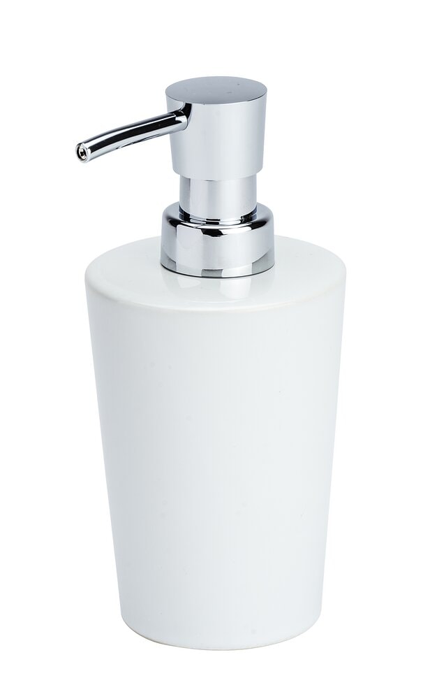Keramik Seifenspender Mod. Coni Weiß nachfüllbar, bis zu 300 ml