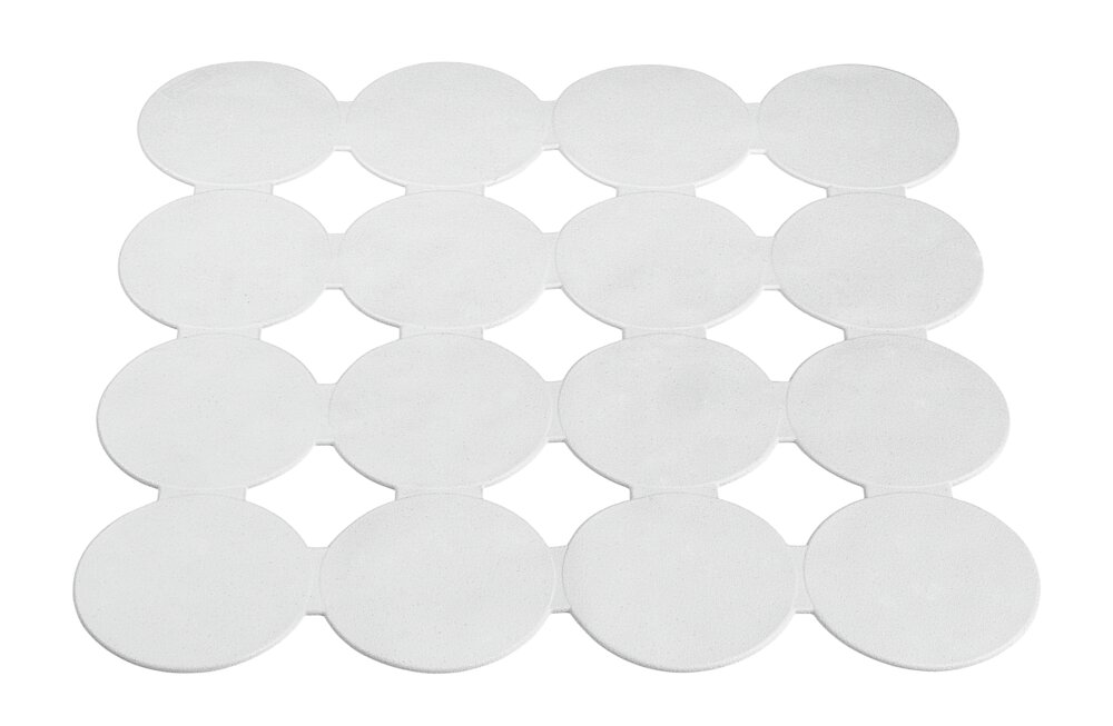 Duscheinlage Mod. Cleone Weiß  aus hochwertigem Kautschuk