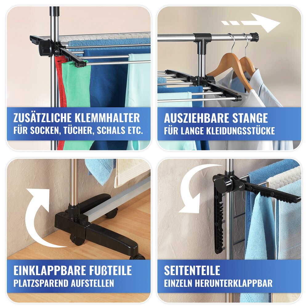 Ruimtebesparende wasdroger