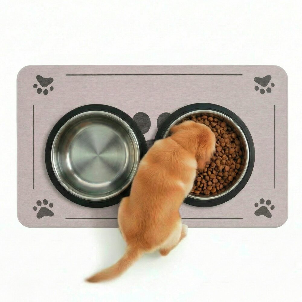 Haustiermatte Mod. Paw 50 x 30 cm  Napfunterlage für Hunde und Katzen