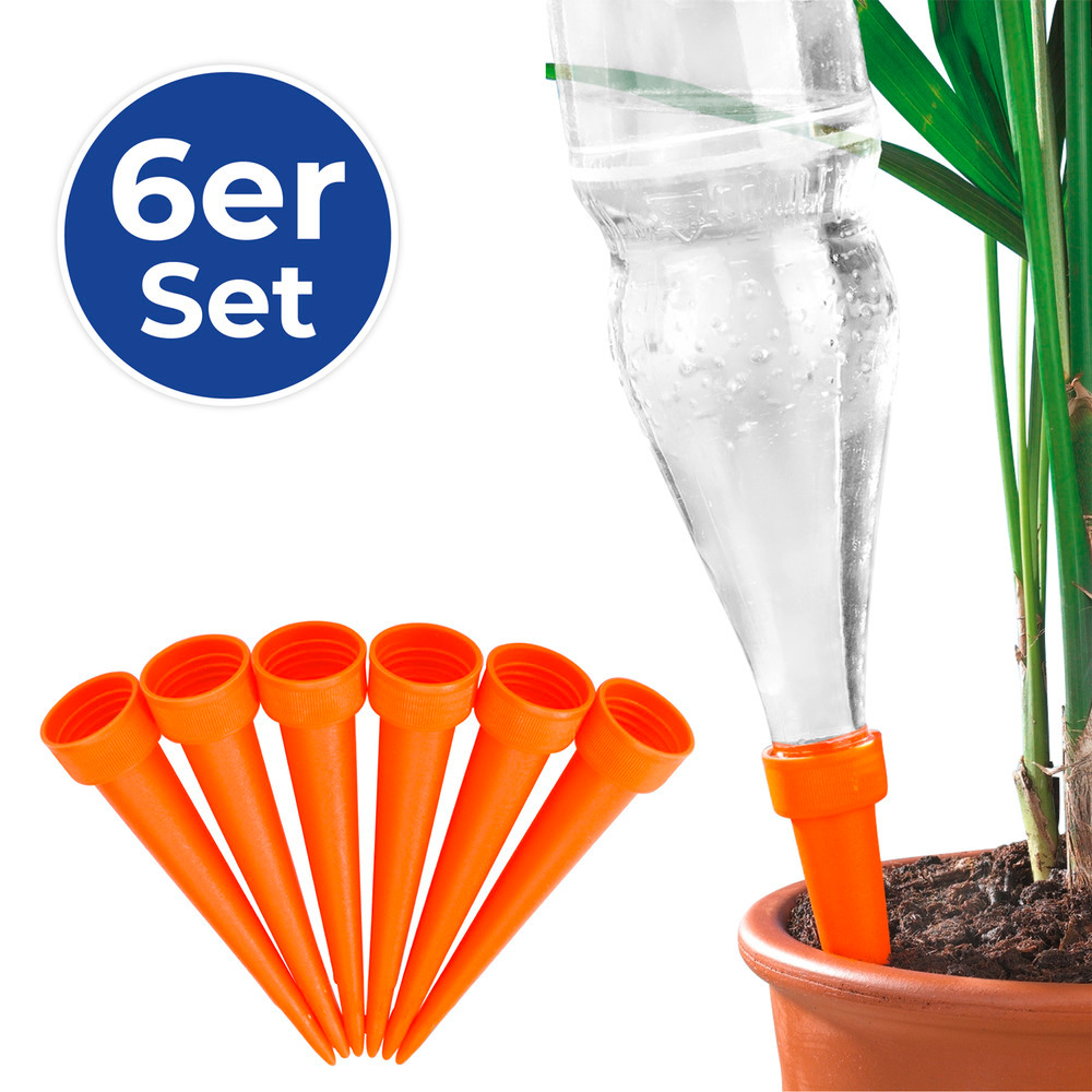 Bewässerungs-Spikes, 6er Set  gleichmäßige Wasserversorgung von Pflanzen