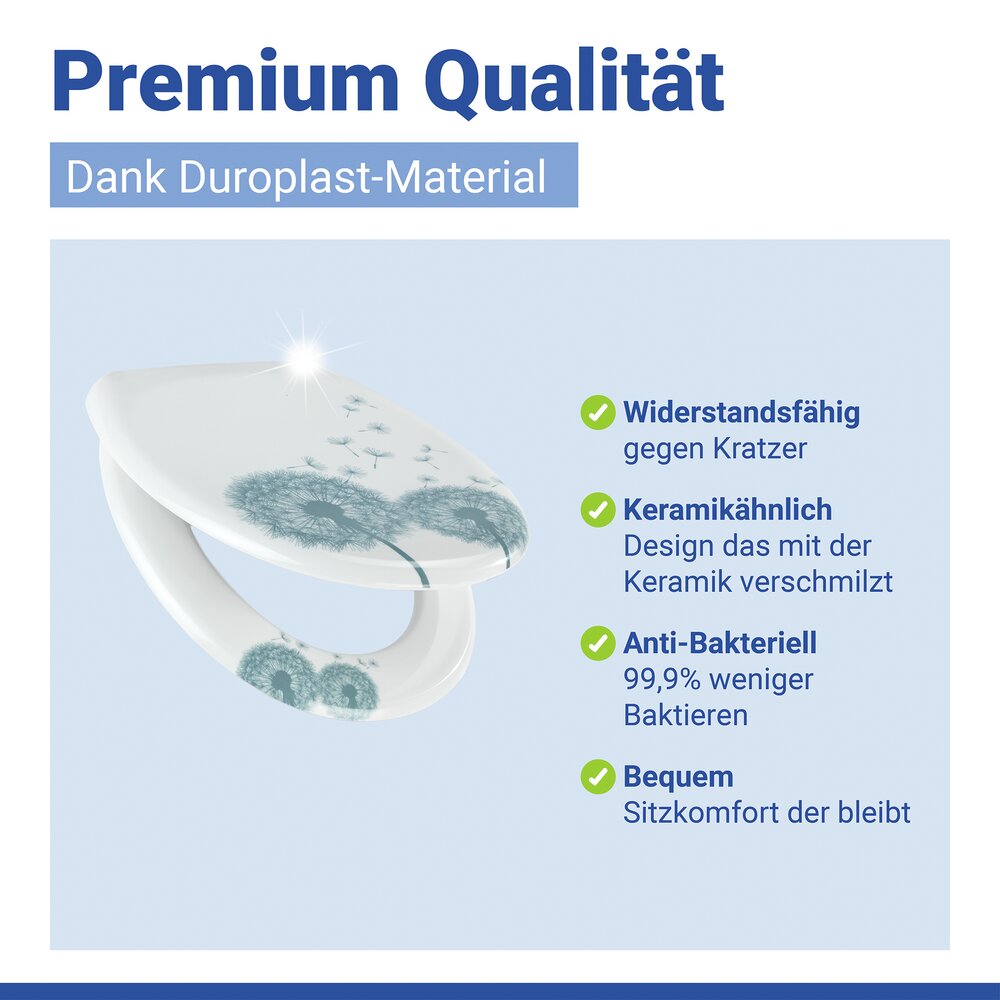 WC Sitz Mod. Astera  Toilettendeckel mit Motiv und Absenkautomatik