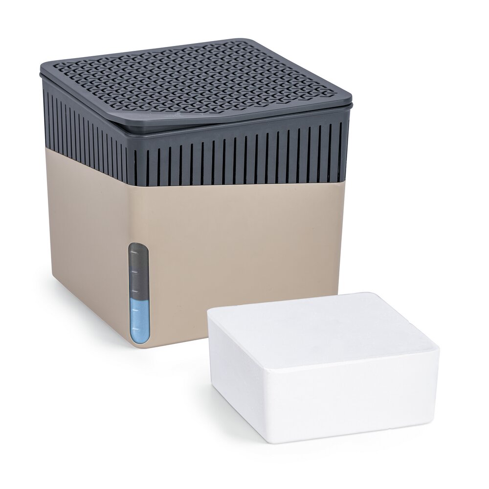 Raumentfeuchter Mod. Cube Beige 500 g  beugt Schimmel und Gerüchen vor