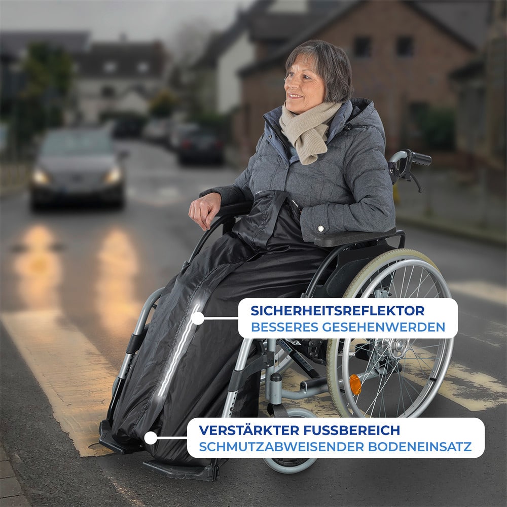 Rollstuhl-Wärmesack  wasser- und winddicht