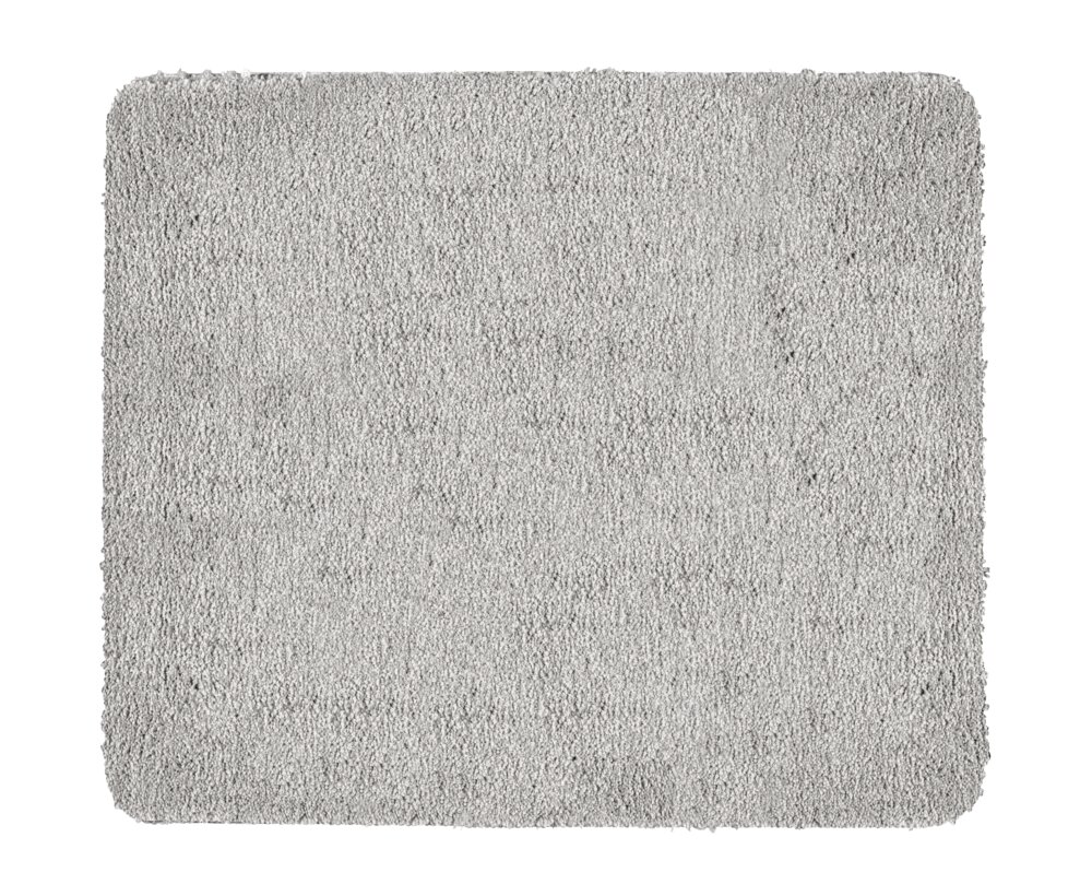 Badteppich Mod. Badia, grau, Polyester, 55x65 cm  rutschhemmend und schnelltrocknend