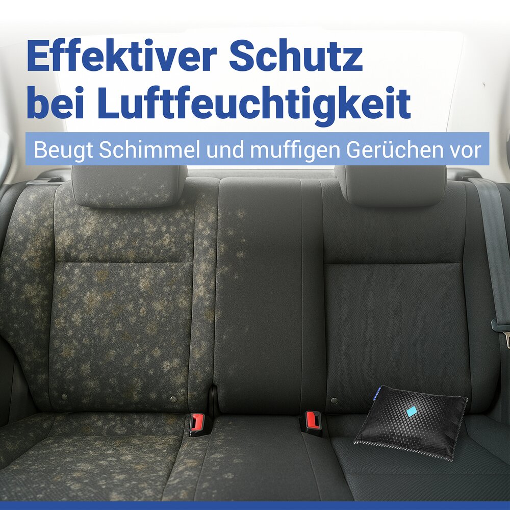 Auto-Entfeuchter mit Indikator Diamond 400g, 2er Set  wiederverwendbar, hilft bei beschlagenen Autoscheiben