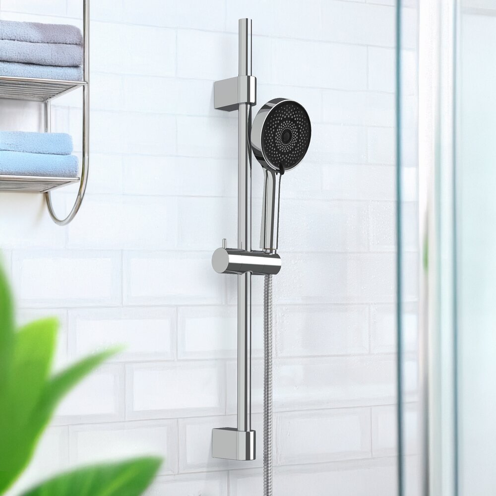 Doucheset Mod. Softwater, chroom, roestvrij staal, 70 cm