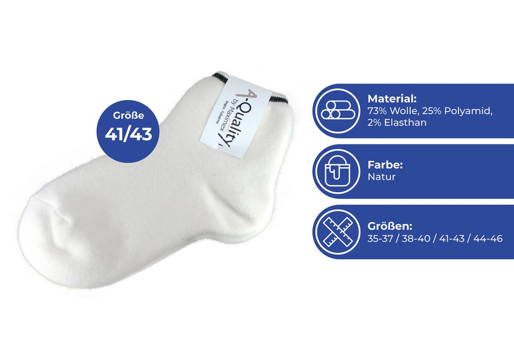 Angora-Bettsocken 41/43  atmungsaktiv