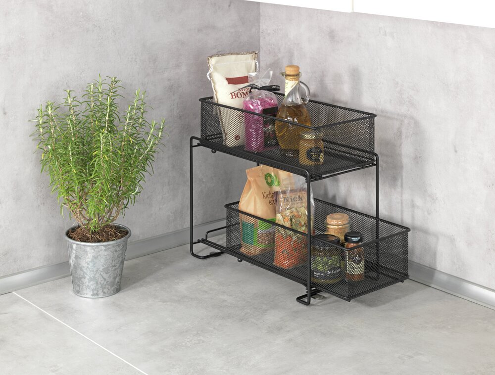 Keukenkast-organizer Mod. Gioma, zwart