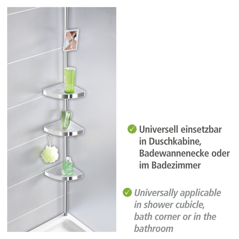 Telescopische douchehoek Premium glanzend