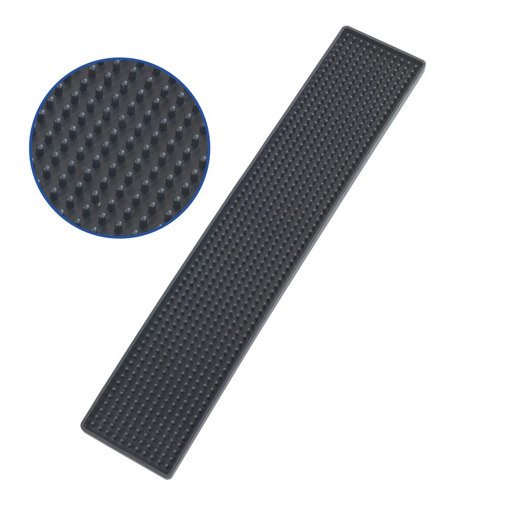 Tapis égouttoir Slim noir  8 x 42 cm