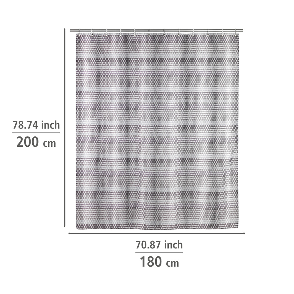 Anti-Schimmel Duschvorhang Leblon, 180 x 200 cm  Textil (Polyester), waschbar