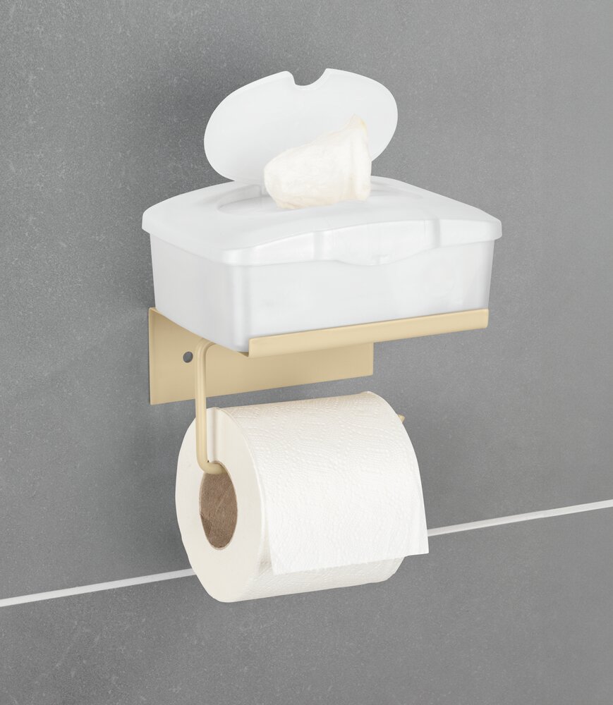 Distributeur de papier toilette Desulo Beige  avec tablette