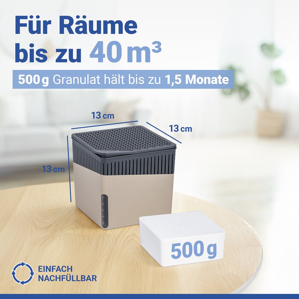 Luchtontvochtiger Mod. Cube Beige 500 g