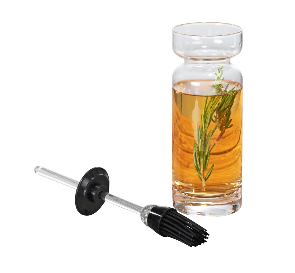 Marinadenglas mit Pinsel Mod. Marta  Silikonpinsel zum sparsamen Auftragen