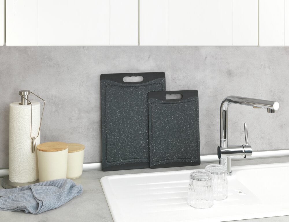 Snijplank Mod. Paula, zwart, kunststof, 29x19,5 cm