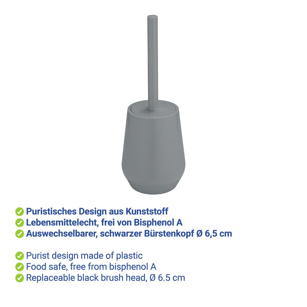 Brosse WC Mod. Vara Anthracite  porte-brosse de toilettes fermé