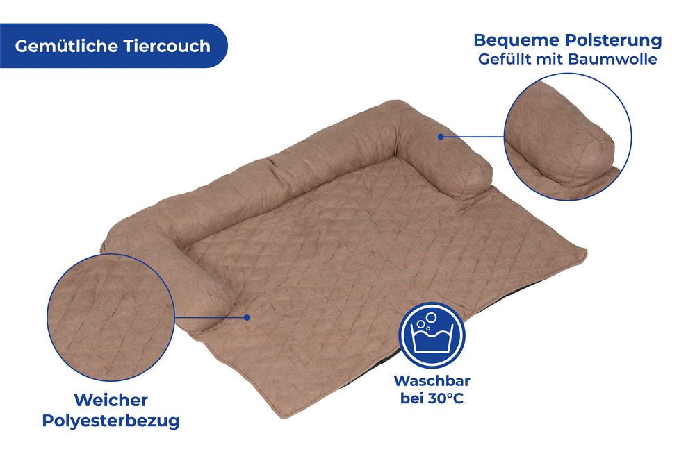 Tier-Couch für das Sofa  waschbar bis 30 °C