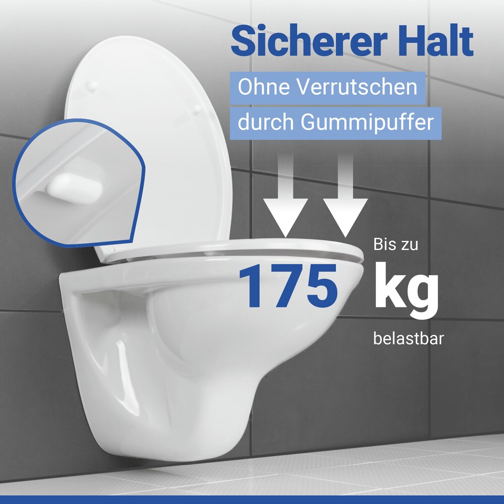 Toiletbril Mod. Vorno Neo Wit