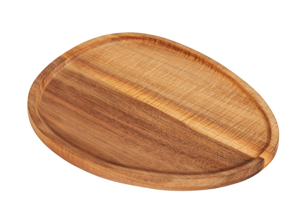 Tablett Mod. ABEBA, akazienholz, natur, FSC, 26x2x20,5 cm  ideal zum Vorbereiten von Speisen