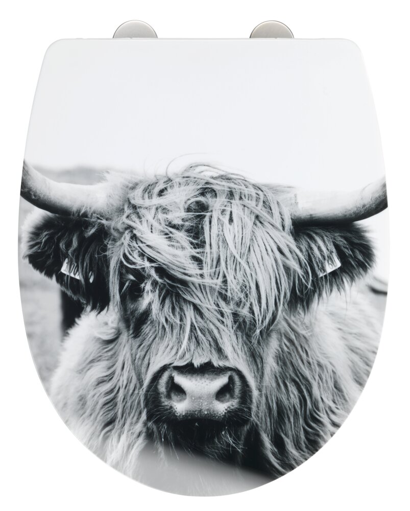 Abattant de WC Mod. Yak  avec frein de chute et motif