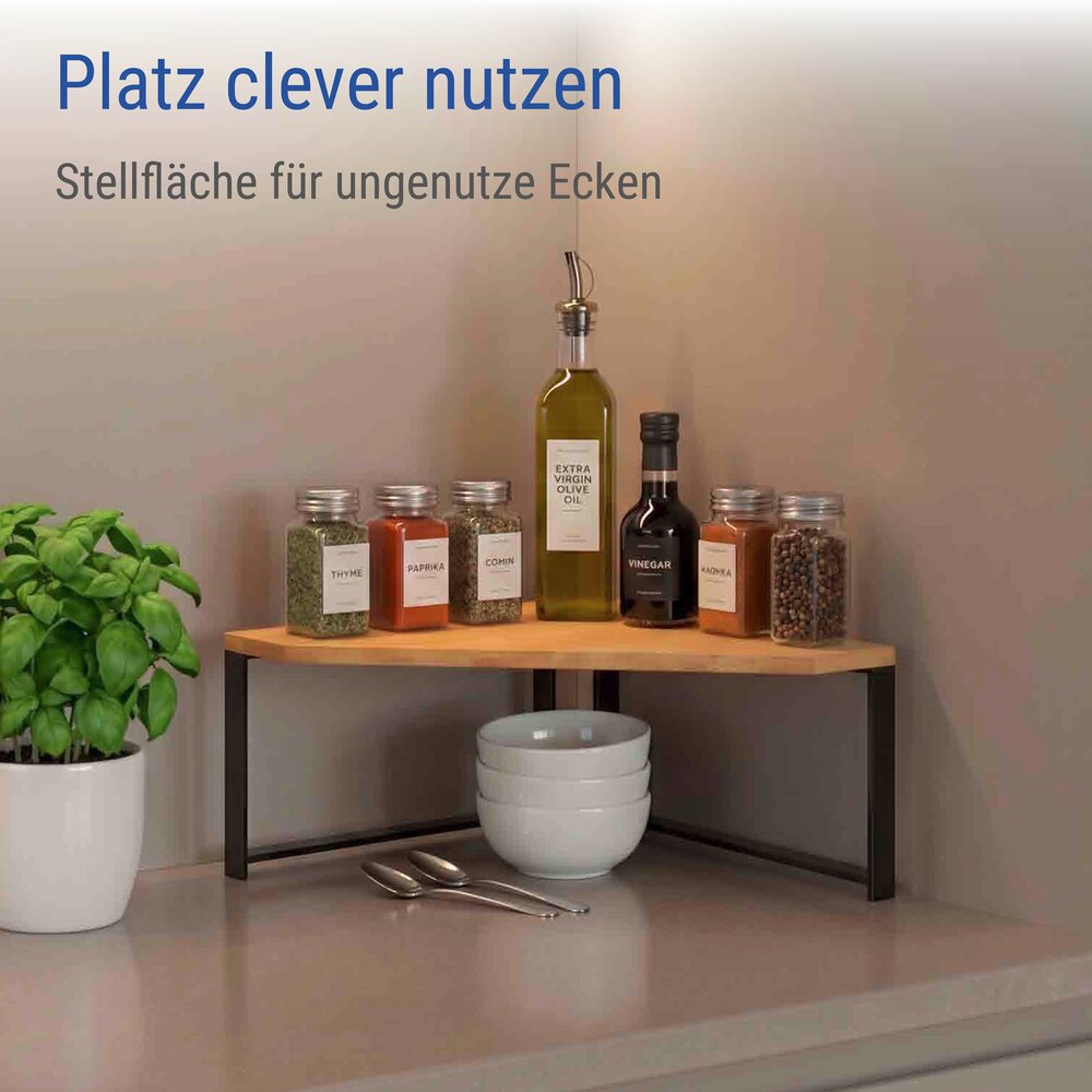 Küchen-Eckregal Mod. Lou  1 Ablage