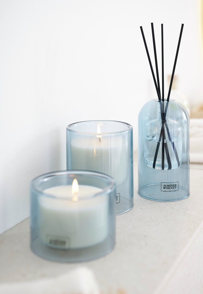 SCHÖNER WOHNEN-KOLLEKTION Duftkerze Mod. Soft-Cotton L  Brenndauer 45 - 55 Stunden