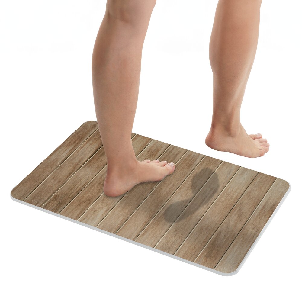 Diatomit Badematte Mod. Argiri, 60 x 39 cm  schnelltrocknend und rutschsicher