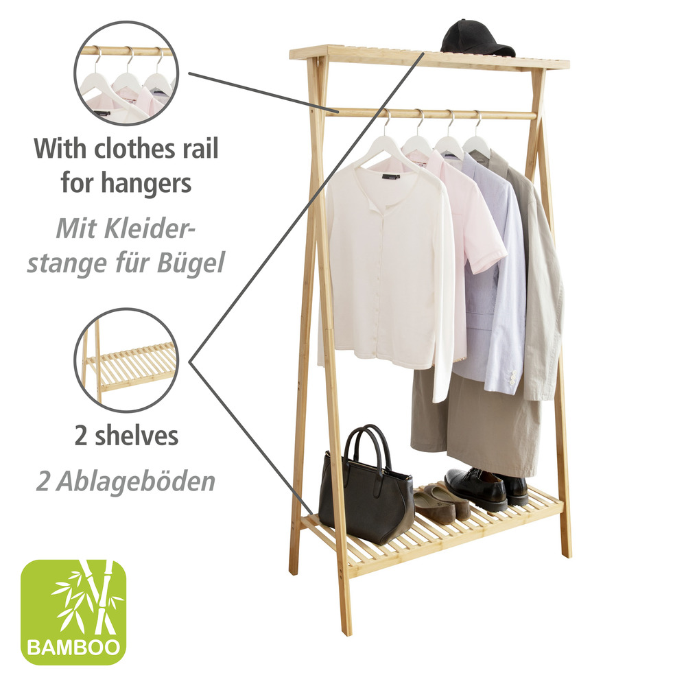 Standgarderobe Mod. Lanai  2 Ablagen für Schuhe und Taschen