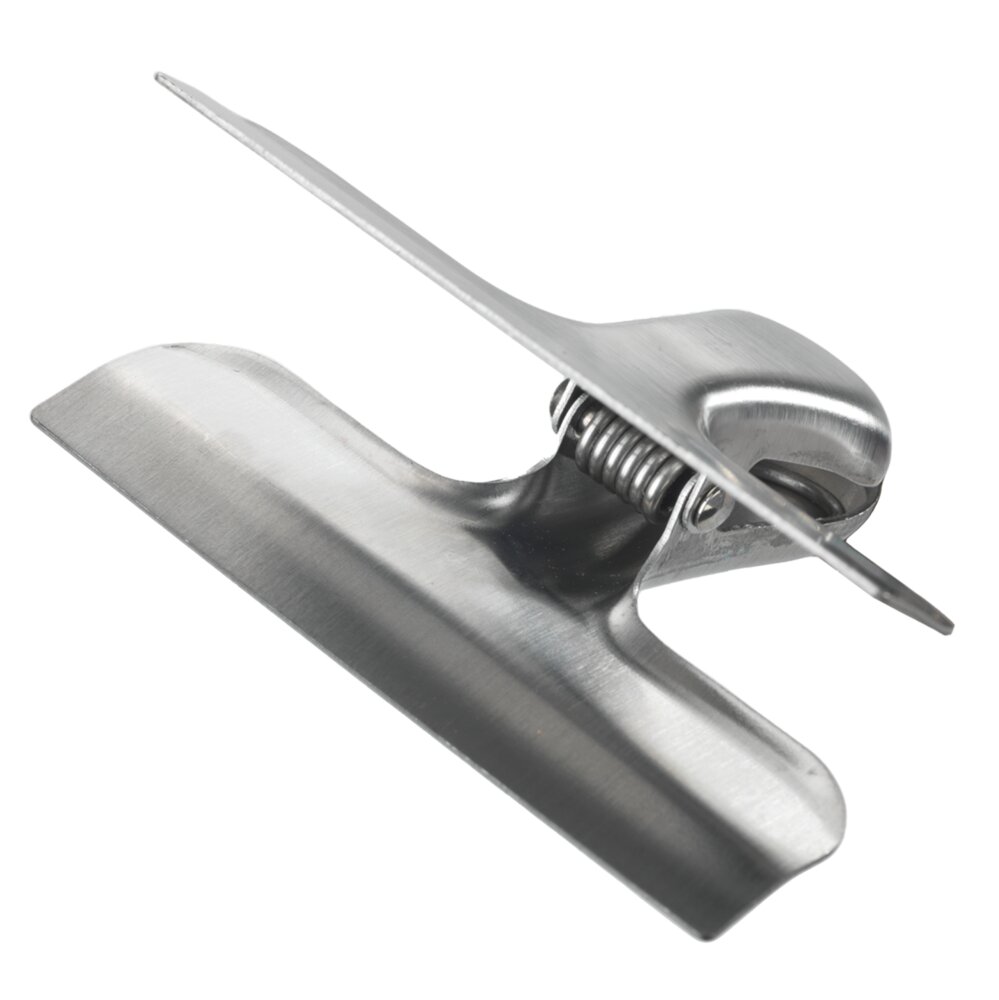 Verschlussklammern Edelstahl, 10er Set  mit starker Klemmfeder