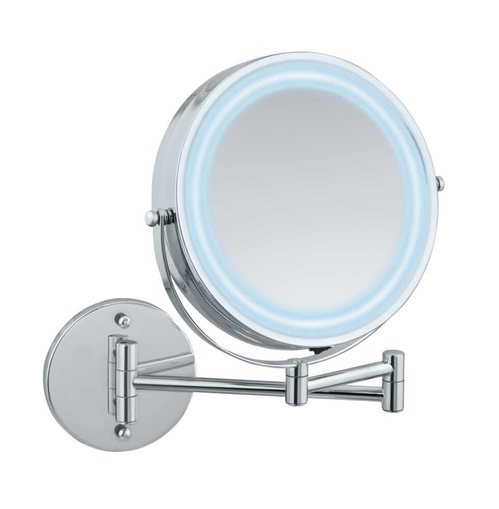 Power-Loc® LED Wandspiegel Lumi  5-fach Vergrößerung, Befestigen ohne bohren