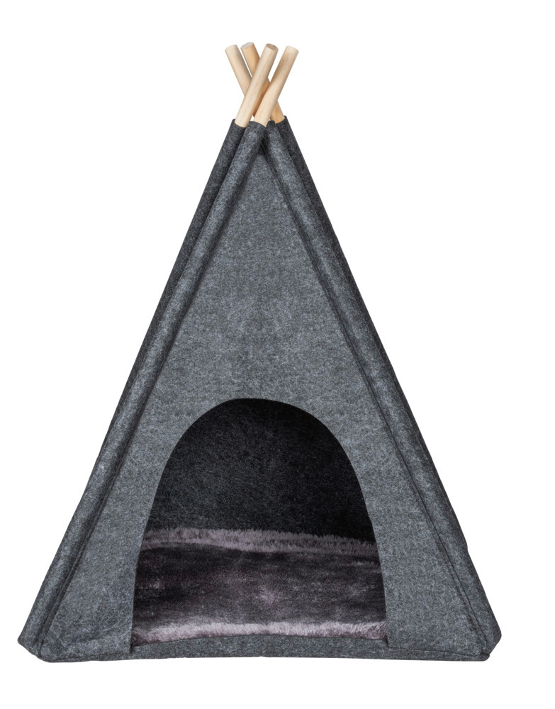 Filz-Tierbett Mod. Tipi Anthrazit  45 x 45 x 60 cm