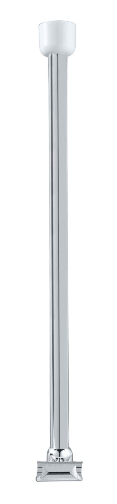 Support pour barre de douche  57 de longue, chrome