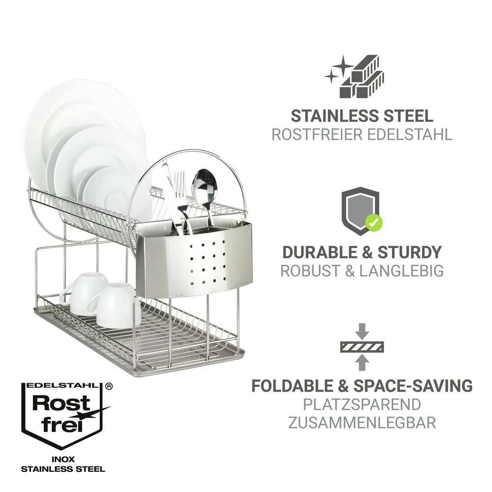 Égouttoir pour vaisselle Exclusif Duo  acier inox