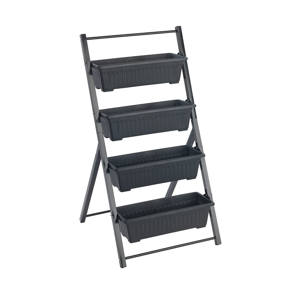 Vertikales Hochbeet, 4 Etagen  für Balkon, Terrasse oder Wintergarten