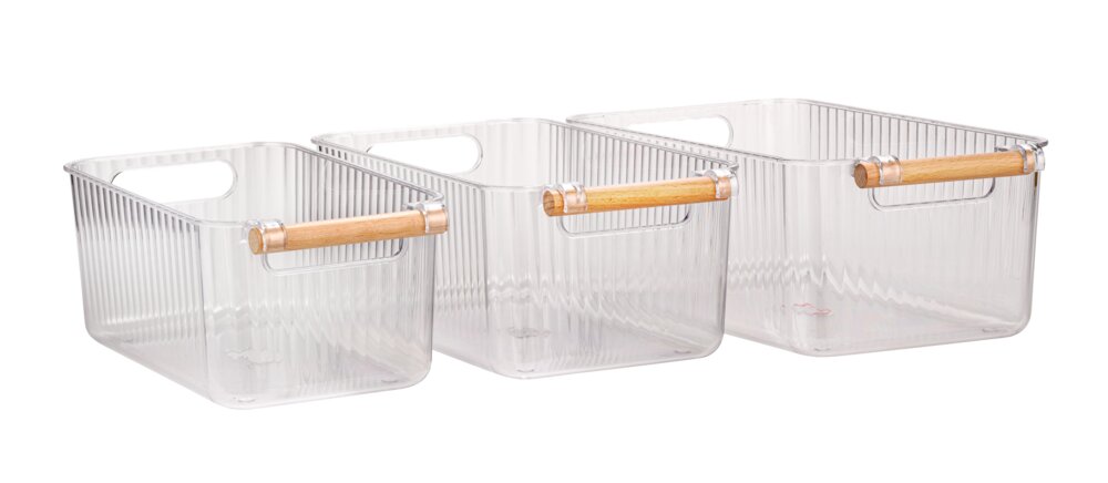 Badbox Nantes Transparent, set de 3 pièces  3 tailles différentes